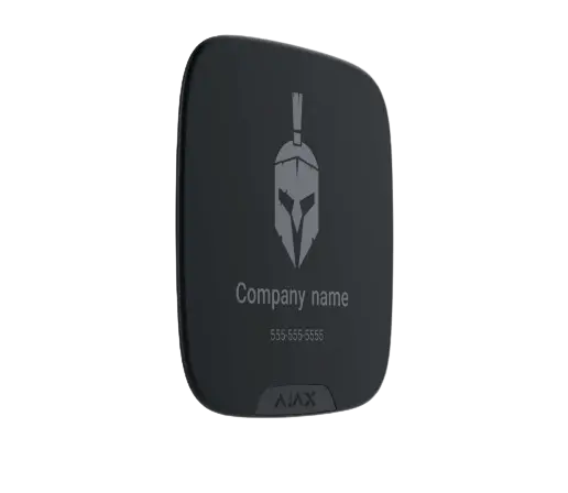 Ajax Brandplate for StreetSiren DoubleDeck black (10pcs), ASP