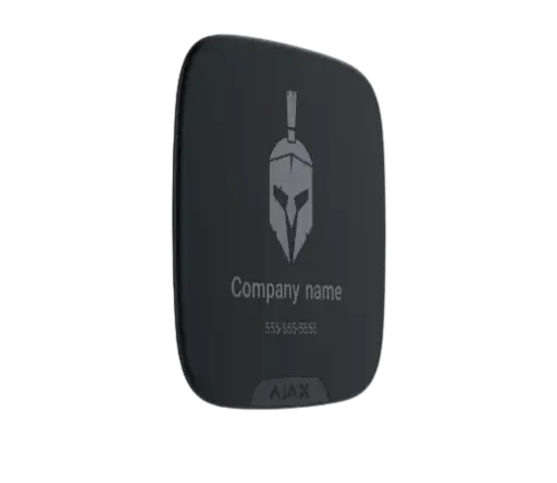 Ajax Brandplate for StreetSiren DoubleDeck black (10pcs), ASP